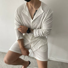 Load image into Gallery viewer, Knitted Crew Neck Slim Fit Shirt