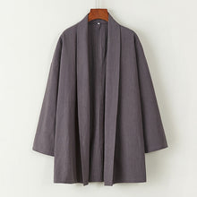 Load image into Gallery viewer, Loose cardigan cotton and linen Coat