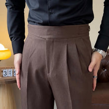 Load image into Gallery viewer, Italian High Waist Button Casual Pants