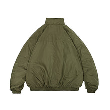 Load image into Gallery viewer, Japanese Retro Solid Color Silhouette Stand Collar Cotton Coat