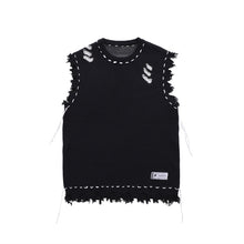 Load image into Gallery viewer, High Street Destruction Frayed Vest