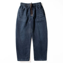 Load image into Gallery viewer, Loose Straight-leg Velvet Denim Casual Pants