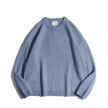 Load image into Gallery viewer, Japanese Lazy Loose Crew Neck Sweater