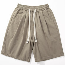 Load image into Gallery viewer, Cotton Elastic Drawstring Straight Loose Casual Shorts
