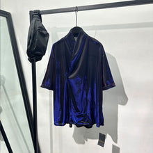 Load image into Gallery viewer, V-neck Ice Silk Loose Casual Shiny T-shirt