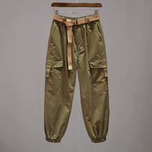 Load image into Gallery viewer, Elastic Waist Casual Multi-pocket Pants