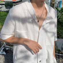 Load image into Gallery viewer, Breathable Knitted Cardigan Casual Shirt