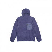 Load image into Gallery viewer, Fluffy Fleece Contrast Zipper Chest Pocket High Neck Hooded Pullover