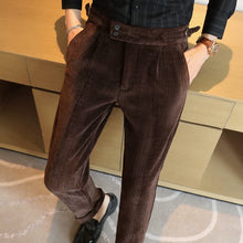 Load image into Gallery viewer, Chenille Naples Casual Straight-leg Suit Trousers