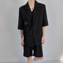 Load image into Gallery viewer, Summer Loose Suit Jacket Thin Casual Shorts Two-piece Set