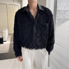 Load image into Gallery viewer, Feather Fringed Oversized Shirt