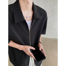 Load image into Gallery viewer, Casual Short-sleeved Shirt with Double Zipper