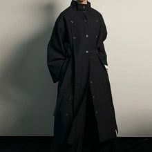Load image into Gallery viewer, Black Windbreaker Draped Loose Jacket