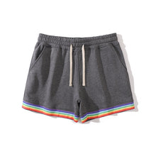 Load image into Gallery viewer, Cotton Rainbow Print Sweat Home Shorts