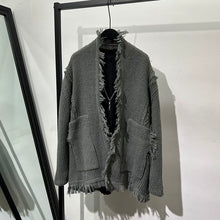 Load image into Gallery viewer, Vintage Ripped Knit Cardigan Sweater