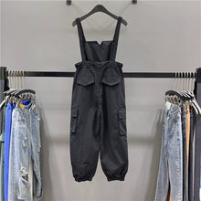 Load image into Gallery viewer, Overalls Waist Drawstring Loose Casual Harem Pants