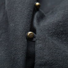 Load image into Gallery viewer, Sleeveless Waistcoat with Slant Placket and Disc Buttons