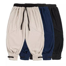 Load image into Gallery viewer, Thickened Faux Lamb Wool Loose Casual Harem Pants