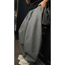 Load image into Gallery viewer, Wool Plaid Loose-fitting Wide-leg Trousers