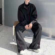 Load image into Gallery viewer, Stand-up Collar Sports Jacket and Casual Loose Pants Two-piece Set