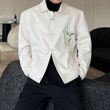 Load image into Gallery viewer, Vintage Embroidered Lapel Loose Jacket