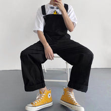 Load image into Gallery viewer, Solid Color Simple Straight Leg Overalls