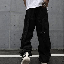 Load image into Gallery viewer, Street Ribbon Decorated Straight Trousers