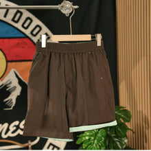 Load image into Gallery viewer, Color-blocked Rolled-up Water-repellent Shorts