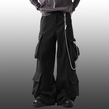 Load image into Gallery viewer, Multi-Pocket Cargo Wide-Leg Casual Pants