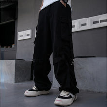 Load image into Gallery viewer, Ribbon Functional Wide-leg Loose Trousers