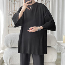 Load image into Gallery viewer, Pleated V-neck T-shirt