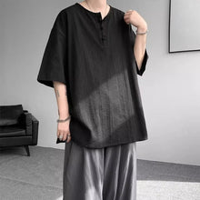 Load image into Gallery viewer, Drapey Loose Cotton Linen T-shirt