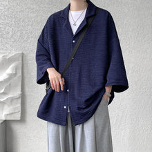 Load image into Gallery viewer, Cuban Collar Thin Short Sleeve Shirt