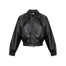 Load image into Gallery viewer, Vintage Padded Leather Short Jacket