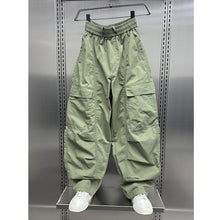 Load image into Gallery viewer, Ice Silk Loose Straight Cargo Trousers