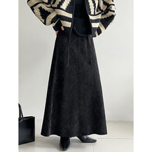 Load image into Gallery viewer, Retro Twill Brushed Midi Skirt