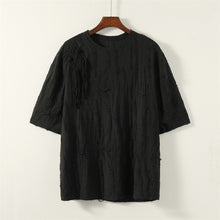 Load image into Gallery viewer, Buttoned Short-sleeved Vintage Hollow Top