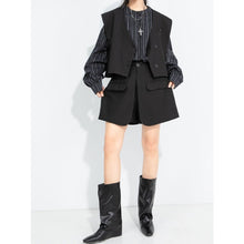 Load image into Gallery viewer, Women's Elastic-waist Layered Suiting Skirt-pants