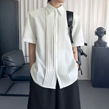 Load image into Gallery viewer, Pleated Shirt Casual T-shirt