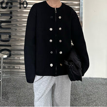Load image into Gallery viewer, Loose Buttoned Sweater Jacket