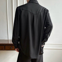 Load image into Gallery viewer, Three-dimensional Cut Patchwork Color-blocked Loose Shirt