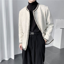 Load image into Gallery viewer, Padded Shoulder Loose Cardigan Jacket