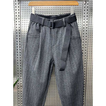 Load image into Gallery viewer, Striped Casual Woolen Harem Pants