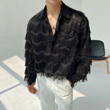 Load image into Gallery viewer, Three-dimensional Wave Tassel Shirt