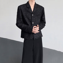 Load image into Gallery viewer, Tweed Loose-fitting Suit Collar Jacket