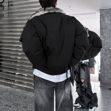 Load image into Gallery viewer, Faux Fur Plush Large Lapel Thick Warm Cotton Coat