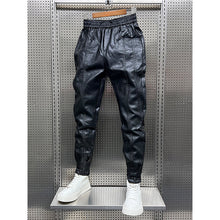 Load image into Gallery viewer, PU Plus Velvet Leather Slim-Fitting Pants