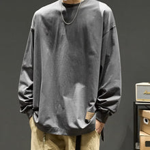 Load image into Gallery viewer, Round Neck Loose Side Slits T-shirt