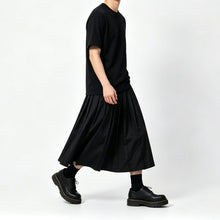 Load image into Gallery viewer, High-Waisted Pleated Wide-Leg Culottes Skirt-Pants