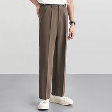 Load image into Gallery viewer, High-rise Elasticated Straight Trousers